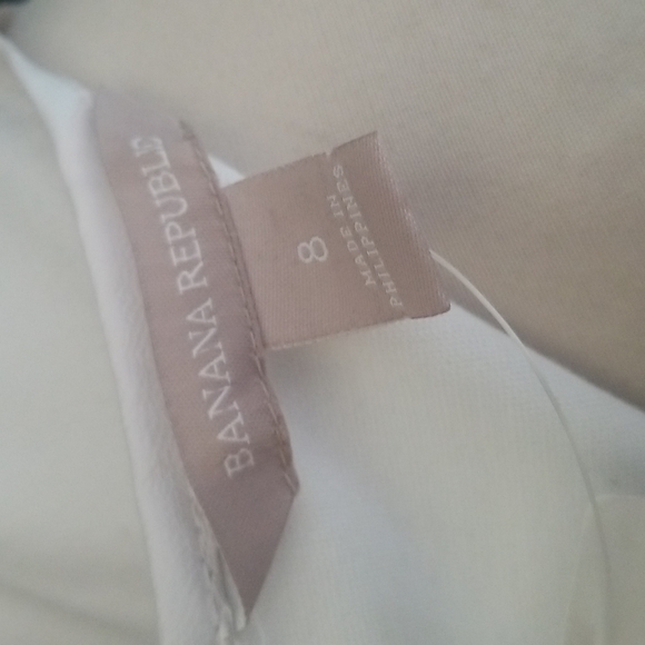 Banana Republic white dress womens size 8 NWT - Picture 6 of 7
